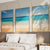 Kit 3 Quadros Decorativos Paisagem Mar Praia Céu Aberto