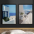 Kit 2 Quadros Decorativos Cidade Grécia II