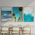 Kit 3 Quadros Decorativos Paisagem Azul Praia Mar Coqueiro IV - comprar online
