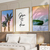 Kit 3 Quadros Decorativos Praia e Gratidão
