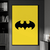 Quadro Decorativo Batman Heróis Amarelo - comprar online