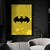 Quadro Decorativo Batman Heróis Amarelo