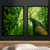 Kit 2 Quadros Decorativos Árvore da Vida IV Verde Tronco