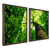 Kit 2 Quadros Decorativos Árvore da Vida IV Verde Tronco - Outlet dos Quadros | Maior fábrica da América Latina