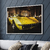 Quadro Decorativo Carros Automobilismo Corvette Amarelo - comprar online