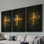 Kit 3 Quadros Decorativos Foco Força Fé - comprar online