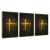 Image of Kit 3 Quadros Decorativos Foco Força Fé