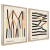 Kit 2 Quadros Decorativos Artista Bauhaus Minimalista Arte Composição