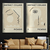 Kit 2 Quadros Decorativos Artista Pablo Picasso Face Line Art - comprar online