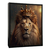 Image of Quadro Decorativo Leão Rei Flamejante