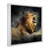 Quadro Decorativo Leão Fundo Fumaça - online store