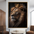 Quadro Decorativo Rei Leão III Imponente Coroa