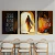 Kit 3 Quadros Decorativos Jesus reina nesse lugar Ele vive Ele reina