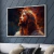 Quadro Decorativo Jesus colorido pintado Coroa de Espinhos