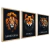 Kit 3 Quadros Decorativos Sabedoria Força Coragem - buy online