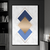 Quadro Decorativo Geométrico Azul I