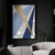 Quadro Decorativo Geométrico Azul