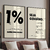 Kit 2 Quadros Decorativos Seja genuíno