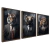 Kit 3 Quadros Decorativos Animais Empresários - online store