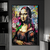 Quadro Decorativo Monalisa com Grafite