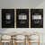 Kit 3 Quadros Decorativos Motivacional Foco Execução Tenacidade (Animais) - comprar online