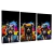 Imagem do Kit 3 Quadros Decorativos Animais Gangsters