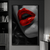 Quadro Decorativo Boca Batom Vermelho - comprar online