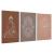 Kit 3 Quadros Decorativos Zen Buda Flor de Lotus Hamsas - loja online