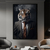 Quadro Decorativo Animais Rosto Tigre Empresário Terno