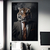 Quadro Decorativo Animais Rosto Tigre Empresário Terno - comprar online