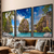 Kit 3 Quadros Decorativos Praia e mar Praia e Mar Pedras Costas Ilha Tailândia