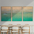 Kit 3 Quadros Decorativos Praia e Mar Vista do Mar II Água Cristalina - comprar online