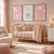 Kit 3 Quadros Decorativos Infantil Coelho, Elefante e Girafa II