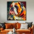 Quadro Decorativo Animais Bulldog Abstrato