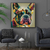 Quadro Decorativo Animais Boston Abstrato