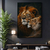 Quadro Decorativo Animais Leões Casal