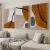 Kit 3 Quadros Decorativos Abstratos Composição Formas em Tons Terrosos - comprar online