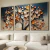 Kit 3 Quadros Decorativos Florais e Folhagens Flores em Arvore - comprar online