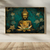 Quadro Decorativo Zen e Signos Buda Dourado com Lótus - comprar online