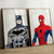 Kit 2 Quadros Decorativos Heróis Batman e Homem-Aranha - buy online