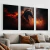 Kit 3 Quadros Decorativos Animais Cavalo com fundo em Chamas - buy online