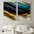 Kit 2 Quadros Decorativos Abstratos Ondas Abstratas II - buy online