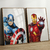 Kit 2 Quadros Decorativos Heróis Capitão América e Iron Man - buy online