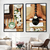 Kit 2 Quadros Decorativos Beleza Spa Massagem Relaxante Pedras Quentes Orquídeas