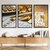Kit 3 Quadros Decorativos Profissões Contabilidade Escritório Dinheiro