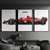 Kit 3 Quadros Decorativos Carros e Motos Ferrari F1