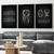 Kit 3 Quadros Decorativos Profissões Dentista Odontologia Dentes Arcada Dentária em preto e branco