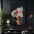 Quadro Decorativo Florais e Folhagens Buque de flores sobre mulher II