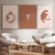 Kit 3 Quadros Decorativos Abstratos Gestação Ventre Florescer Mãe e Bebê