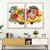 Kit 2 Quadros Decorativos Profissões Nutrição Alimentos Saudáveis Saúde e Bem Estar